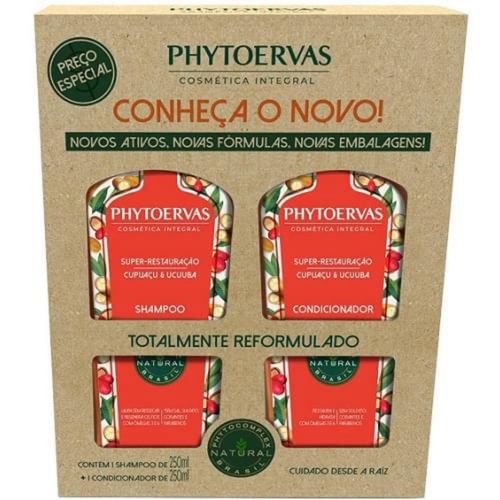 Shampoo 250ml + Condicionador 250ml Phytoervas Super Restauração