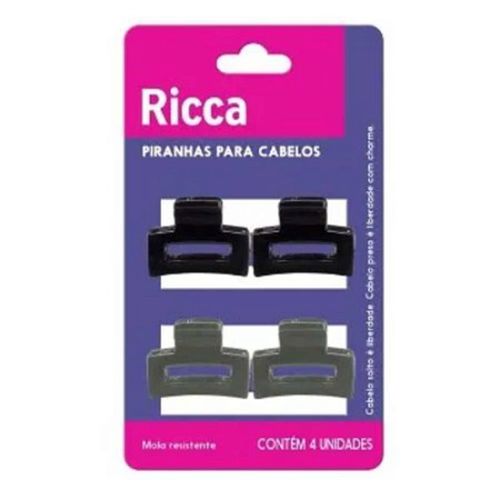 Piranha Ricca Glam Mini Com 4 Unidades