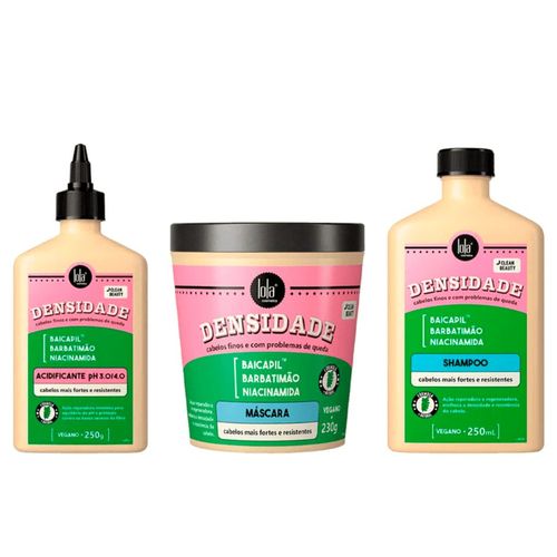 Linha Densidade Lola Acidificante, Máscara e Shampoo