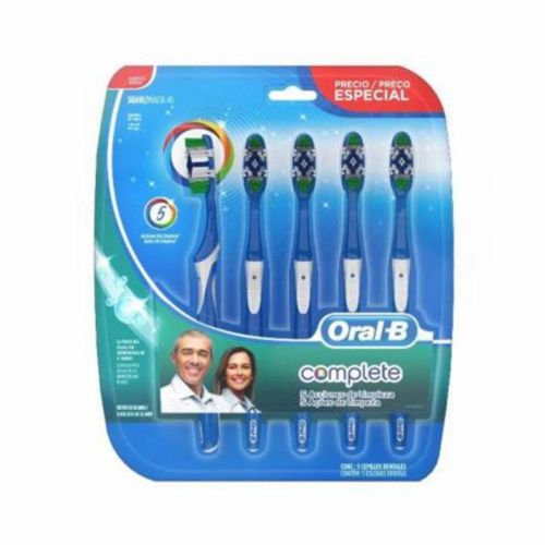 Escova De Dente Oral B Complete 5 Ações C/5 Unidades