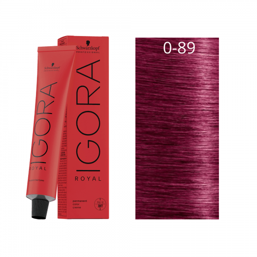 Schwarzkopf Igora Royal Coloração 0/89 Tom Mistura Vermelho Violeta 60ml