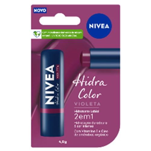 Protetor Labial Nivea 4.8g Color Violeta