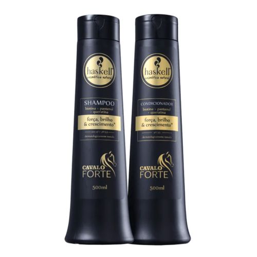 Kit Shampoo + Condicionador Haskell Cavalo Forte 500ml