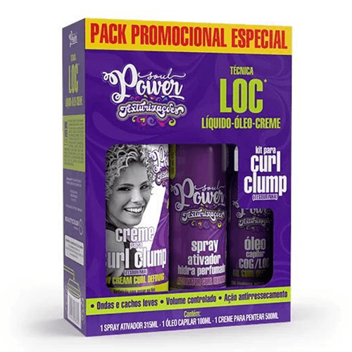 Kit Soul Power Técnica Cog: Creme Para Pentear + Gelatina + Óleo Capilar