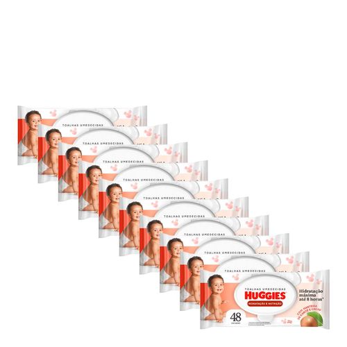 Kit-Lenco-Umedecido-Huggies-Recem-Nascido-Sem-Fragrancia-10-pacotes-com-48-Unidades Kit-Lenco-Umedecido-Huggies-Recem-Nascido-Sem-Fragrancia-10-pacotes-com-48-Unidades