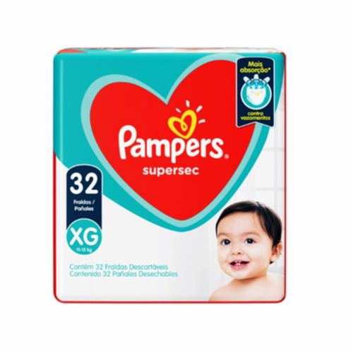 Fraldas Pampers Ss Mega Xg 32 Unidades