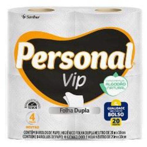 Papel Higiênico Personal 20 Metross c/4 Unidades Folha Dupla Neutro