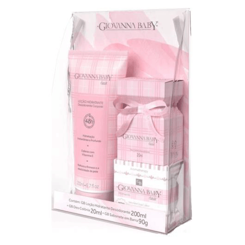 Kit Giovanna Baby Classic Colônia Hidratante e Sabonete