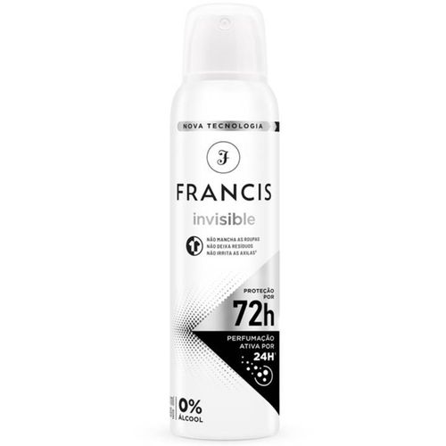 Desodorante Aero Francis 150ml Clássico Preto