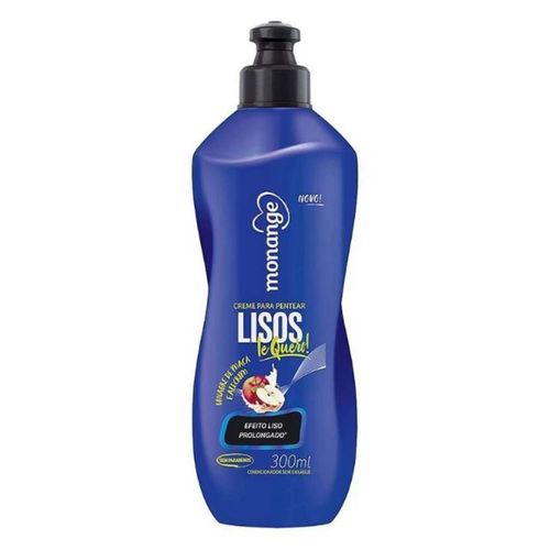 Creme Para Pentear Monange 300ml Lisos Radiantes/Te Quero