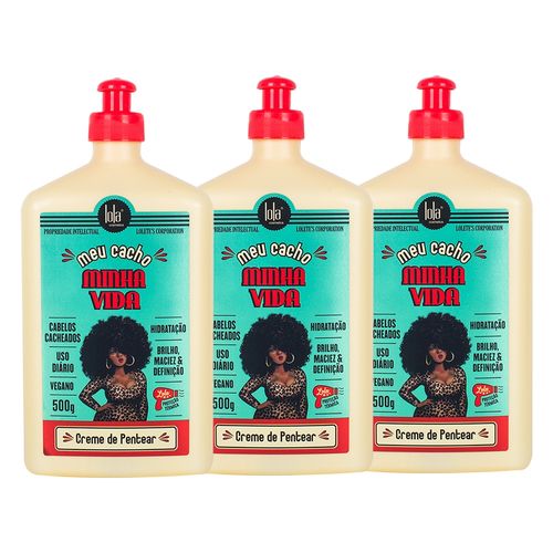 Creme De Pentear Lola Cosmetics Meu Cacho Minha Vida 3 Itens Creme De Pentear Lola Cosmetics Meu Cacho Minha Vida 3 Itens