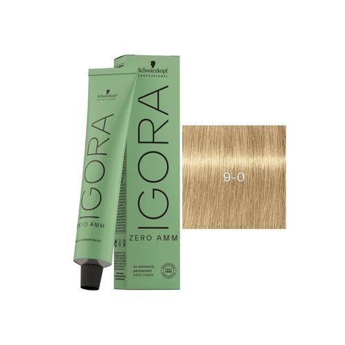 Coloração Igora Schwarzkopf Zero Amm 9.0 Louro Extra Claro 60ml