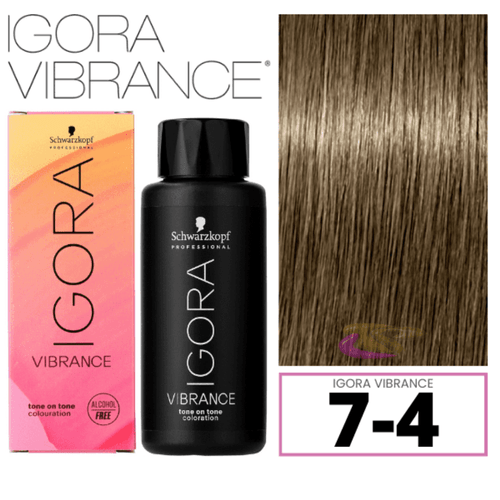 Coloração Schwarzkopf Igora Vibrance 7-4 60ml Coloração Schwarzkopf Igora Vibrance 7-4 60ml