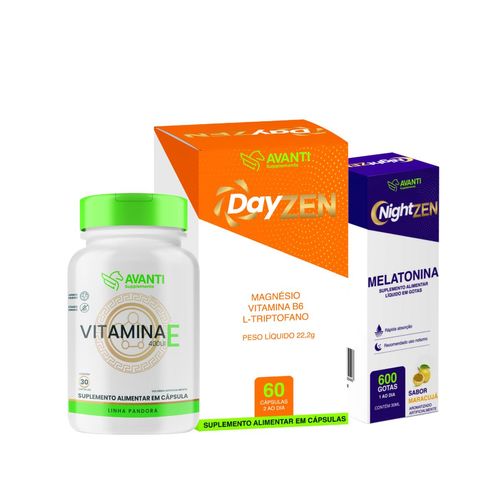 Kit Calmante Dayzen + Nightzen + Vitamina E Kit Calmante Dayzen + Nightzen + Vitamina E