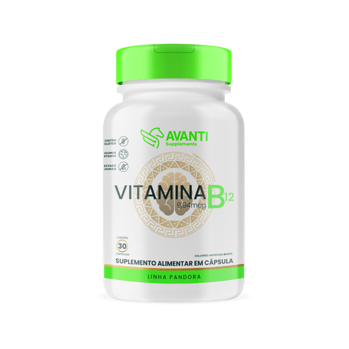 Vitamina B12 9,94mcg 30 Cápsulas - Suplemento Alimentar - Avanti Supplements Sem Sabor