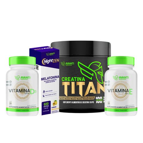 Kit Creatina + Night Zen + Vitamina D + Vitamina E Kit Creatina + Night Zen + Vitamina D + Vitamina E