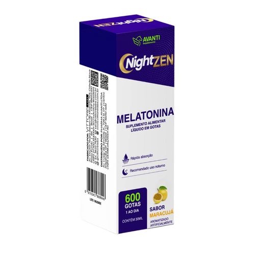 Nightzen Calmante Noturno - Melatonina 0,21mg 30ml Variação Maracujá Nightzen Calmante Noturno - Melatonina 0,21mg 30ml Variação Maracujá