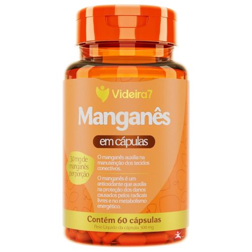 MANGANES 3MG ANTIOXIDANTE 60 CAPSULAS 1 AO DIA - VIDEIRA 7