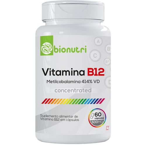 VITAMINA B12 CONCENTRADA METILCOBALAMINA 60 CAPS - BIONUTRI VITAMINA B12 CONCENTRADA METILCOBALAMINA 60 CAPS - BIONUTRI