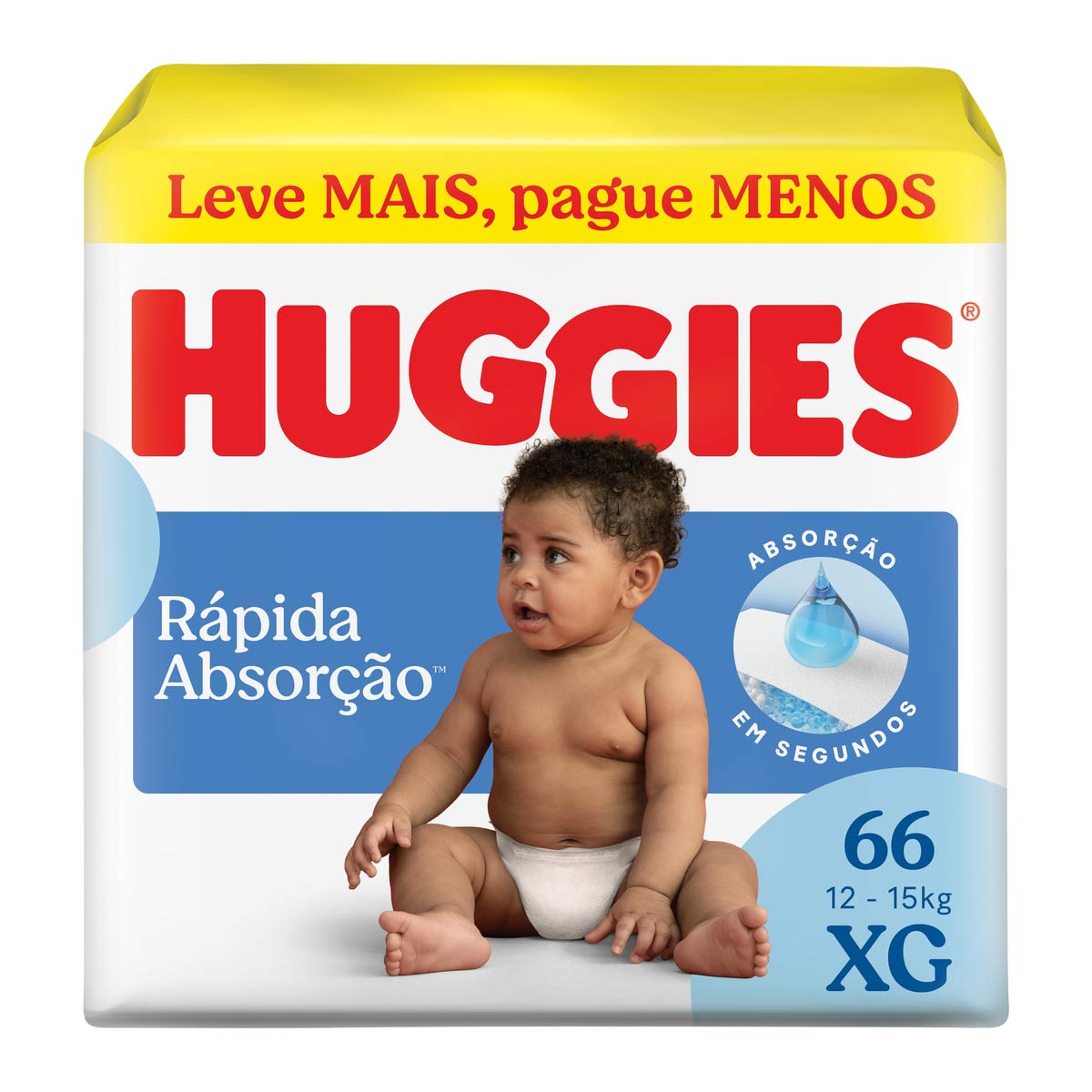 Fralda Huggies Tripla Proteção XG 66 Unidades