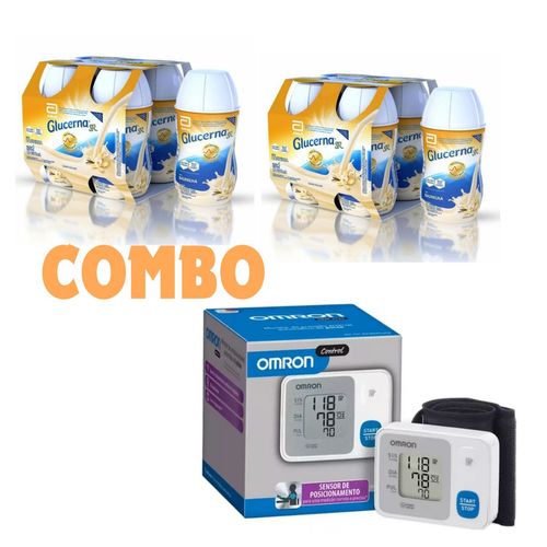 Kit Glucerna SR 200ml baunilha e Medidor de Pressão tensiometro Omron Kit Glucerna SR 200ml baunilha e Medidor de Pressão tensiometro Omron