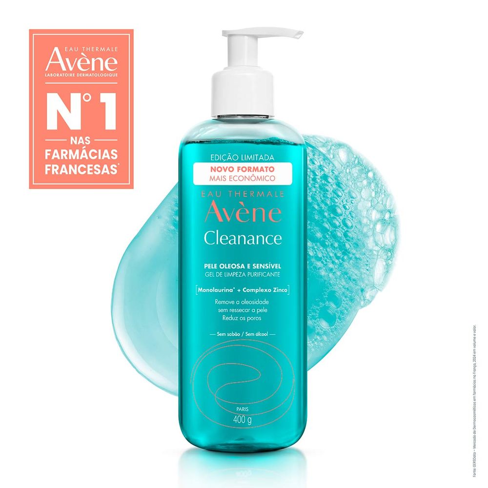 Gel De Limpeza Facial Avène Cleanance 400g - Drogarias Pacheco