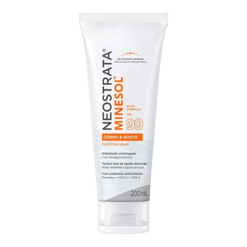 Protetor Solar Corpo E Rosto Neostrata Fps 99 Minesol 200Ml Fluido