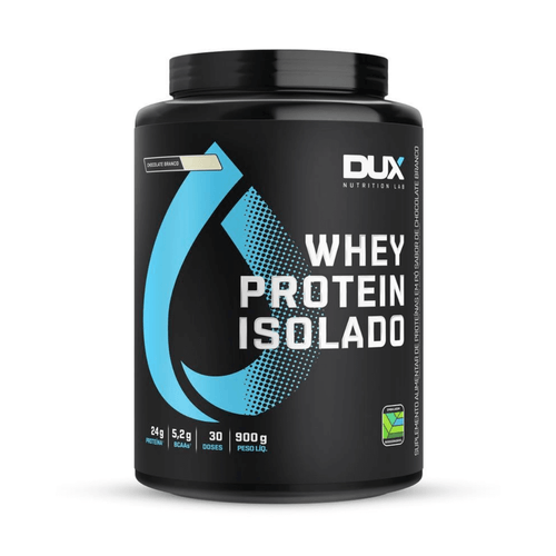 Whey Protein Isolado BCAAs Todos Sabores 900g Dux Nutrition Chocolate Branco