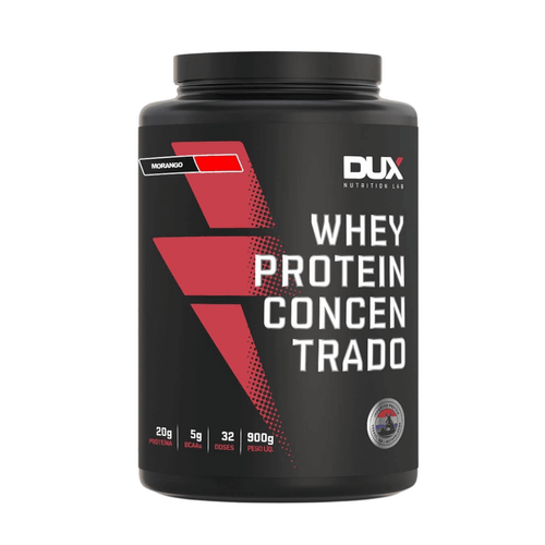 Whey Protein Concentrado BCAA TodosSabore 900g Dux Nutrition Morango Whey Protein Concentrado BCAA TodosSabore 900g Dux Nutrition Morango