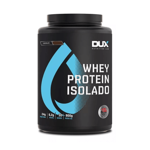 Whey Protein Isolado BCAAs Todos Sabores 900g Dux Nutrition Chocolate