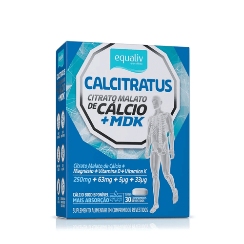 Calcitratus + Mdk Citrato Malato de Cálcio Vitam D K Equaliv