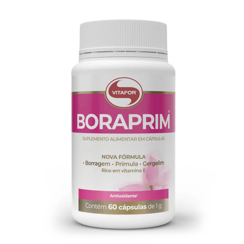 Boraprim 60 Cápsulas Vitafor Omega 6 Borragem Prímula