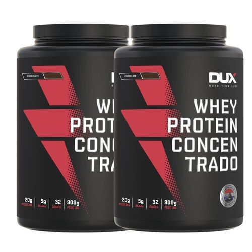 Kit 2 Whey Protein Concentrado BCAA TodosSabore 900g Dux Nutrition Chocolate Kit 2 Whey Protein Concentrado BCAA TodosSabore 900g Dux Nutrition Chocolate