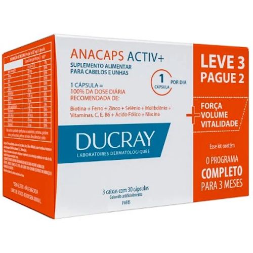 Anacaps Activ Trio 90 Caps Ducray