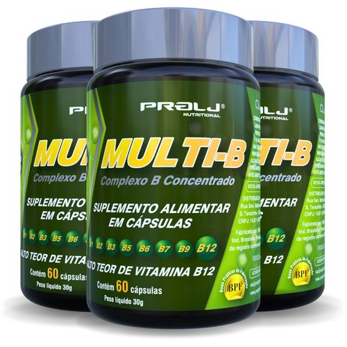KIT 3 MULTI-B COMPLEXO B CONCENTRADO 180 CÁPSULAS SOFTGEL PROLJ NUTRITIONAL MULTI-B COMPLEXO B CONCENTRADO 120 CÁPSULAS SOFTGEL KIT 2