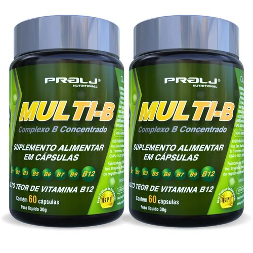 KIT 2 MULTI-B COMPLEXO B CONCENTRADO 120 CÁPSULAS SOFTGEL PROLJ NUTRITIONAL MULTI-B COMPLEXO B CONCENTRADO 120 CÁPSULAS SOFTGEL KIT 2