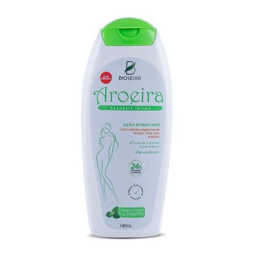 Kit c/9 Sabonete Intimo de Aroeira Menta 220ml Bio Seiva