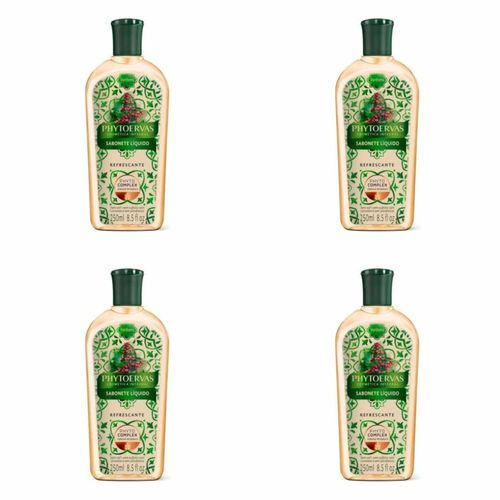 Kit c/4 Unidades de Sabonete Líquido Vegetal Phytoervas Verbena 250ml