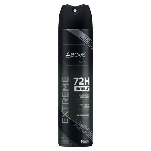 Kit c/4 Unidades de Desodorante Aerosol Above 72H 150ml Extreme Black