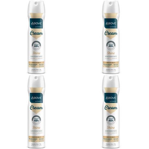 Kit c/4 Unidades de Desodorante Aero Above Clássico 150ml Cream Original