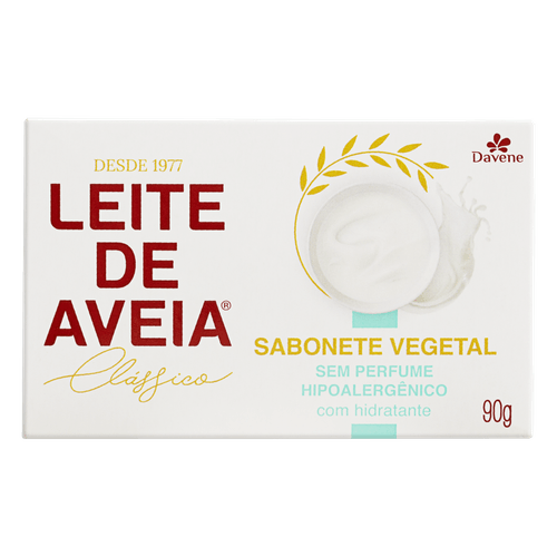 Kit c/9 Davene Sabonete Leite De Aveia Hipoalerge 90g