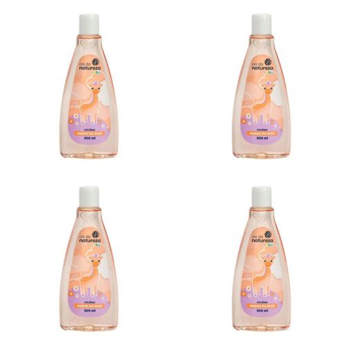 Kit c/4 Unidades de Betulla Cia Desodorante Colônia Banho Do Bebe 300ml