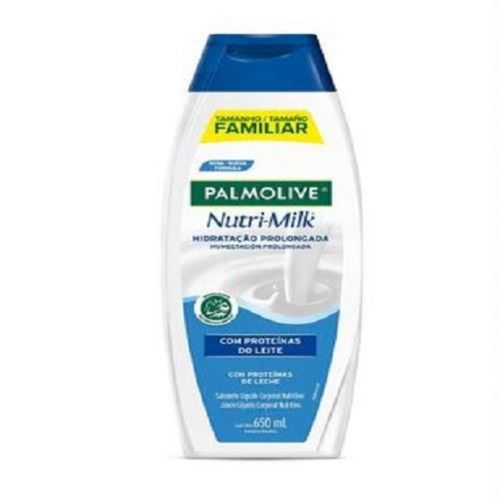 Kit c/9 Sabonete Líquido Palmolive Hidratante Nutrimilk 650ml