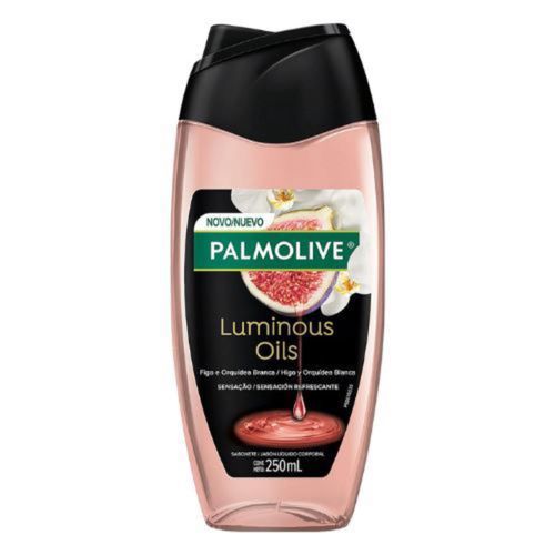 Kit c/9 Sabonete Líquido Palmolive Luminous Oil Figo e Orquidea 250ml