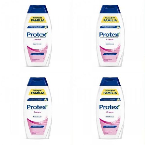 Kit c/4 Sabonetes Líquido Protex Cream 650ml