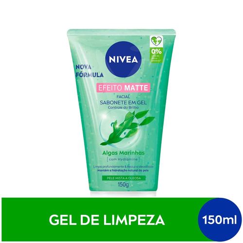 Kit c/4 NIVEA Sabonete Facial em Gel Purificante Controle de Brilho 150g