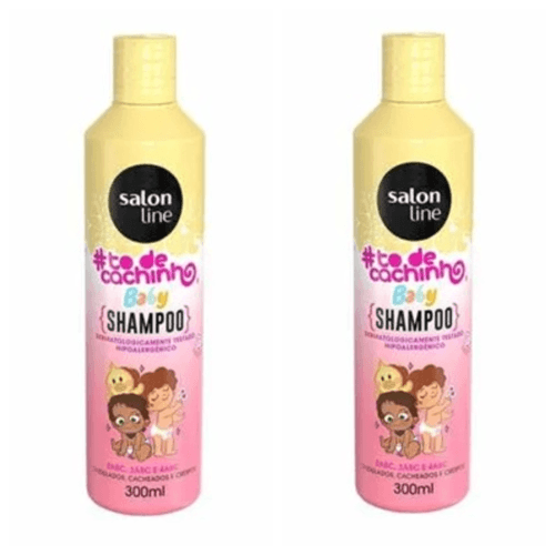 Kit c/2 Unidades de Shampoo Salon Line #Todecachinho Baby 300ml
