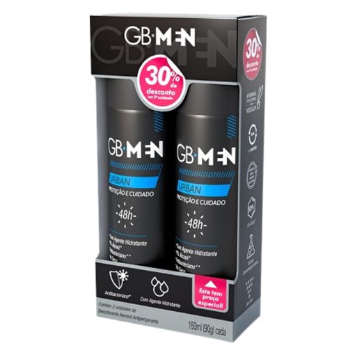 Kit c/4 Unidades de Desodorante Giovanna Baby Men Aero Urban C/2 Unidades