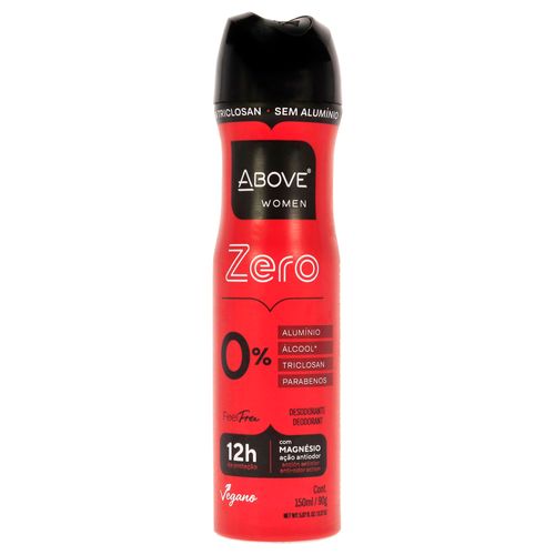 Kit c/2 Unidades de Desodorante Above Feel Free Zero S/Alu Men Novo 150ml