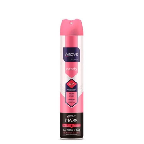 Kit c/2 Unidades de Above Maxx Candy Desodorante Aerosol 250ml